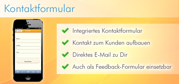 Kontaktformular für Kunden